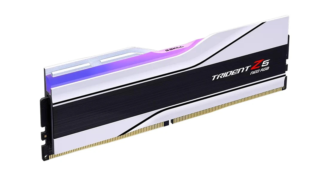 G. Skill Trident Z5 Neo RGB 32GB (2x16GB) DDR5 6000MHz CL30-36-36-96 1.35V AMD EXPO Memory Kit (White) (F5-6000J3036F16GX2-TZ5NRW) - Image 2