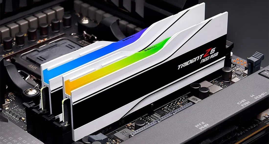G. Skill Trident Z5 Neo RGB 32GB (2x16GB) DDR5 6000MHz CL30-36-36-96 1.35V AMD EXPO Memory Kit (White) (F5-6000J3036F16GX2-TZ5NRW) - Image 4