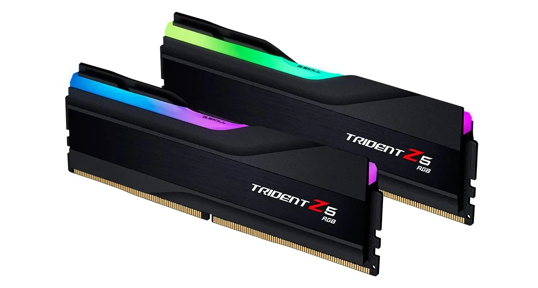 G.Skill Trident Z5 RGB 128GB (2x64GB) DDR5 6000 MT/s CL34-44-44-96 1.35V Intel XMP Memory (Matte Black) (F5-6000J3444F64GX2-TZ5RK) - Image 3