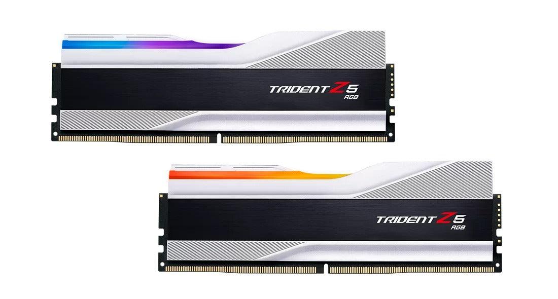 G.SKILL Trident Z5 RGB 32GB (2 x 16GB) DDR5-6400 Memory (Silver) (F5-6400J3239G16GX2-TZ5RS)