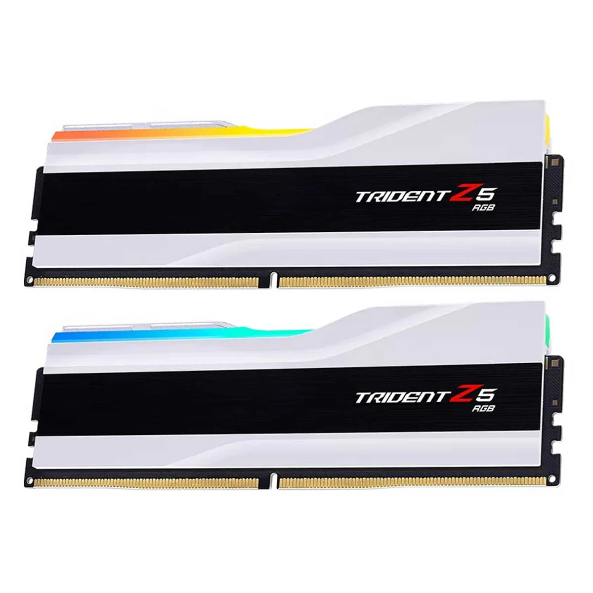 G.Skill Trident Z5 RGB 32GB (2X16GB) DDR5 Intel XMP 6000MHZ CL36-36-36-96 1.35V Desktop Memory (Matte White) (F5-6000J3636F16GX2-TZ5RW)
