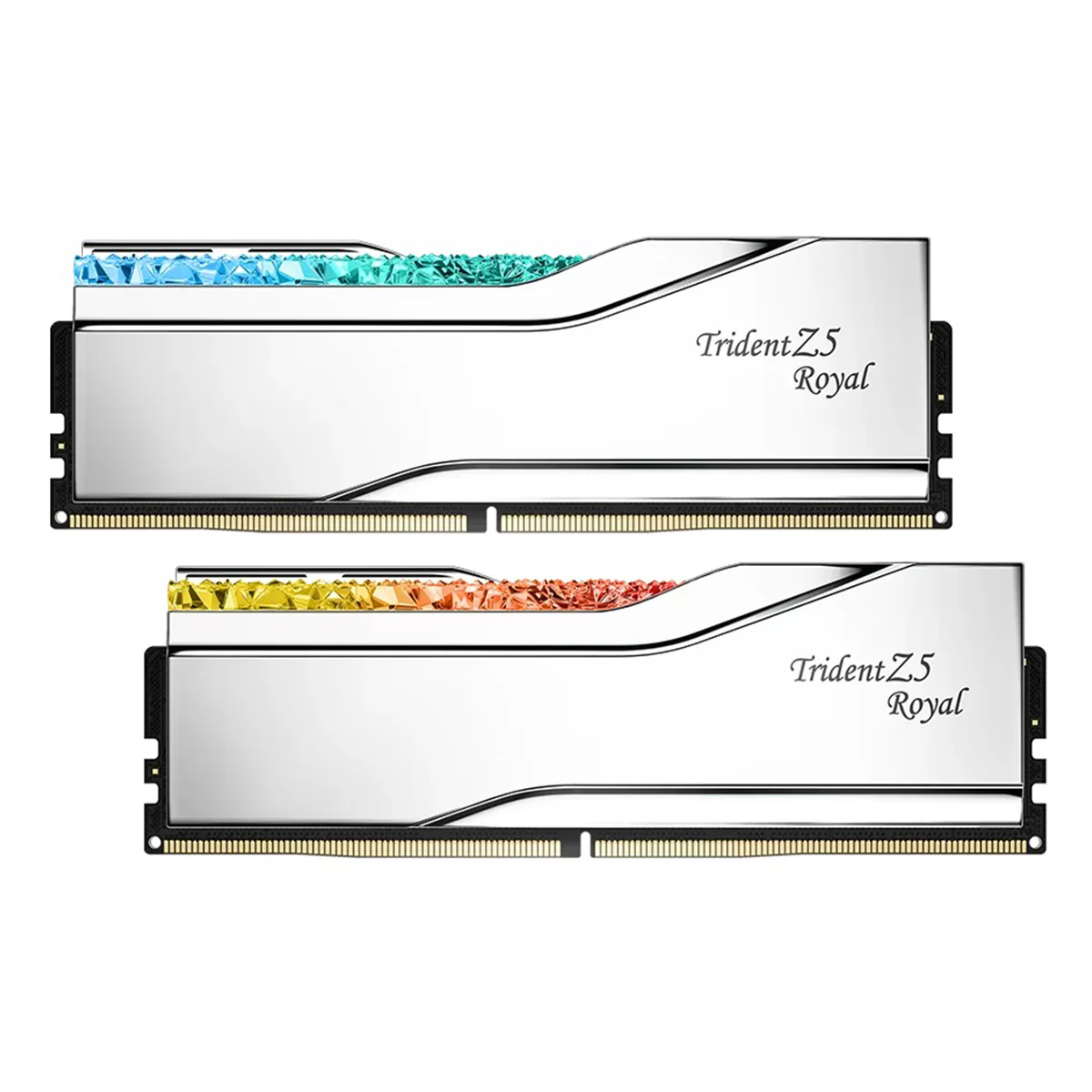 G. Skill Trident Z5 Royal 32GB (2x16GB) DDR5 6400MHz CL32-39-39-102 1.40V Intel Xmp Desktop Memory (Silver) (F5-6400J3239G16GX2-TR5S)