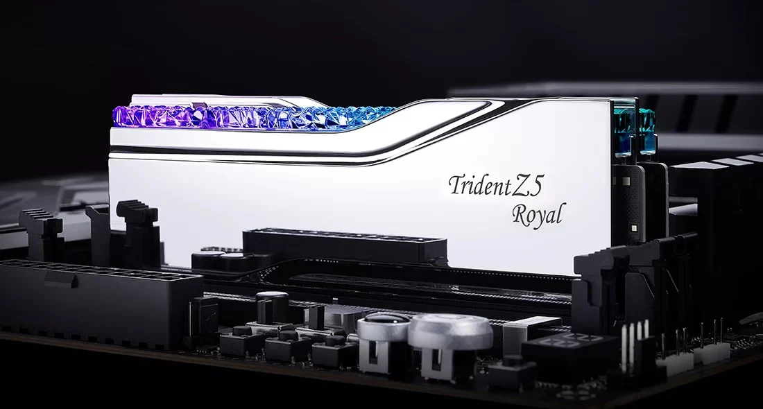 G. Skill Trident Z5 Royal 32GB (2x16GB) DDR5 6400MHz CL32-39-39-102 1.40V Intel Xmp Desktop Memory (Silver) (F5-6400J3239G16GX2-TR5S) - Image 5