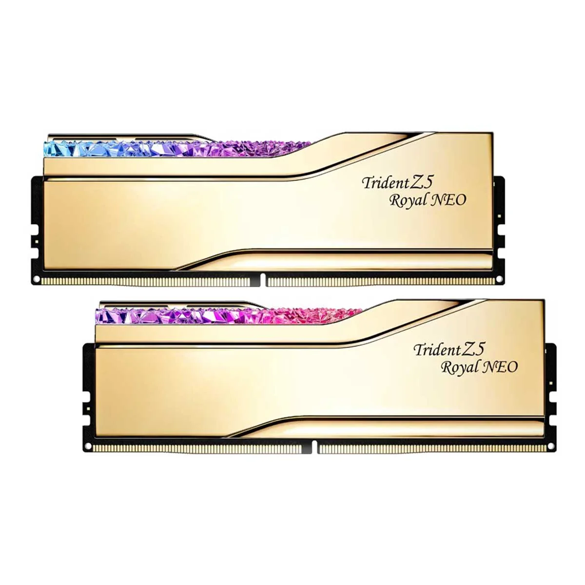 G.Skill Trident Z5 Royal Neo DDR5 48GB (2x24GB) 6000 MT/s CL28-36-36-96 1.35V AMD EXPO Desktop Memory (Gold) (F5-6000J2836F24GX2-TR5NG) - Image 2