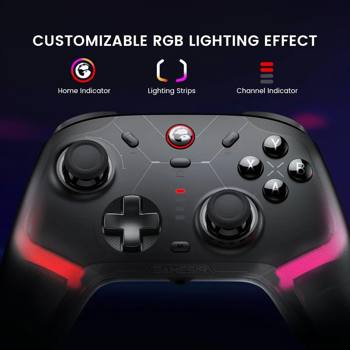 Gamesir Cyclone 2 Multi-Platform Wireless Game Controller (Black, White) - Image 2