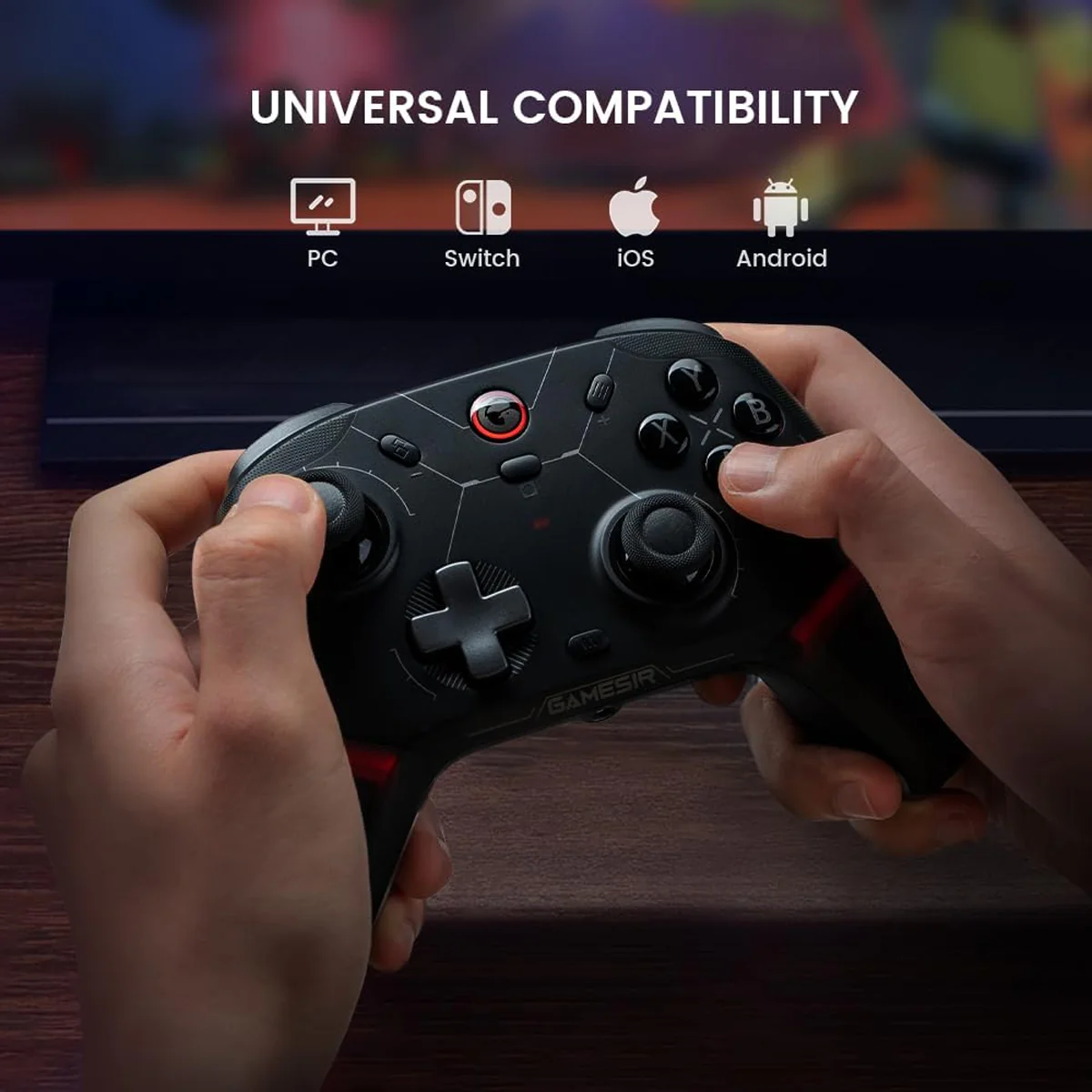 Gamesir Cyclone 2 Multi-Platform Wireless Game Controller (Black, White) - Image 3