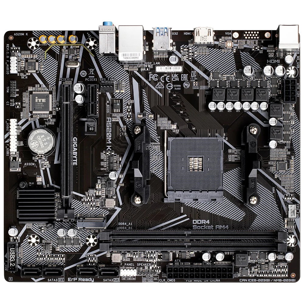 Gigabyte A520M K Ultra Durable Motherboard - Image 4