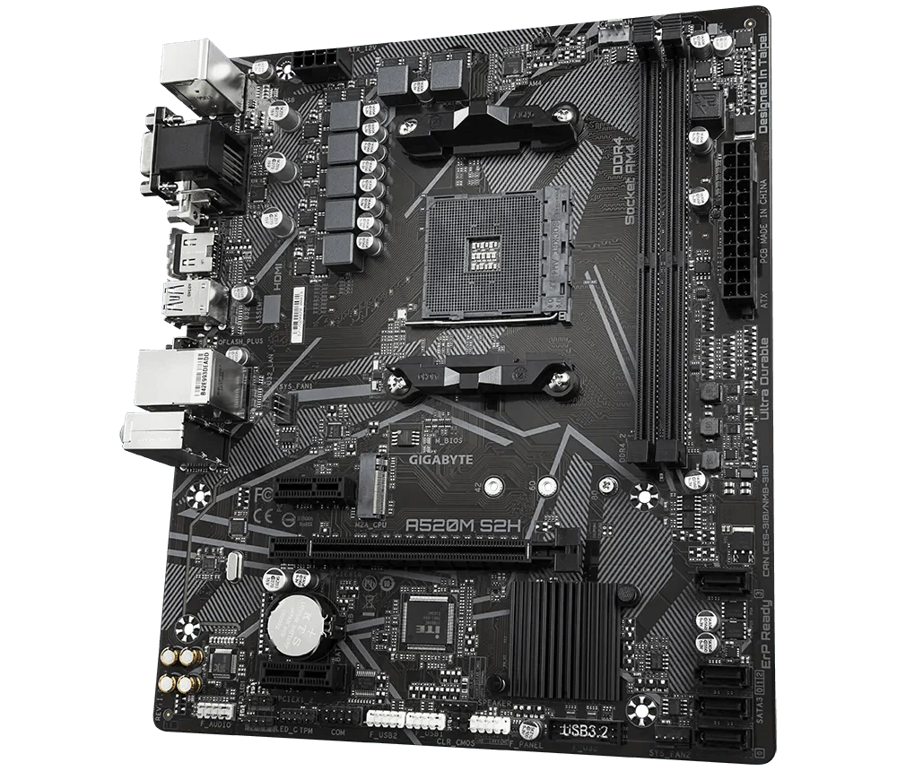 GIGABYTE A520M S2H Ultra Durable Motherboard - Image 2