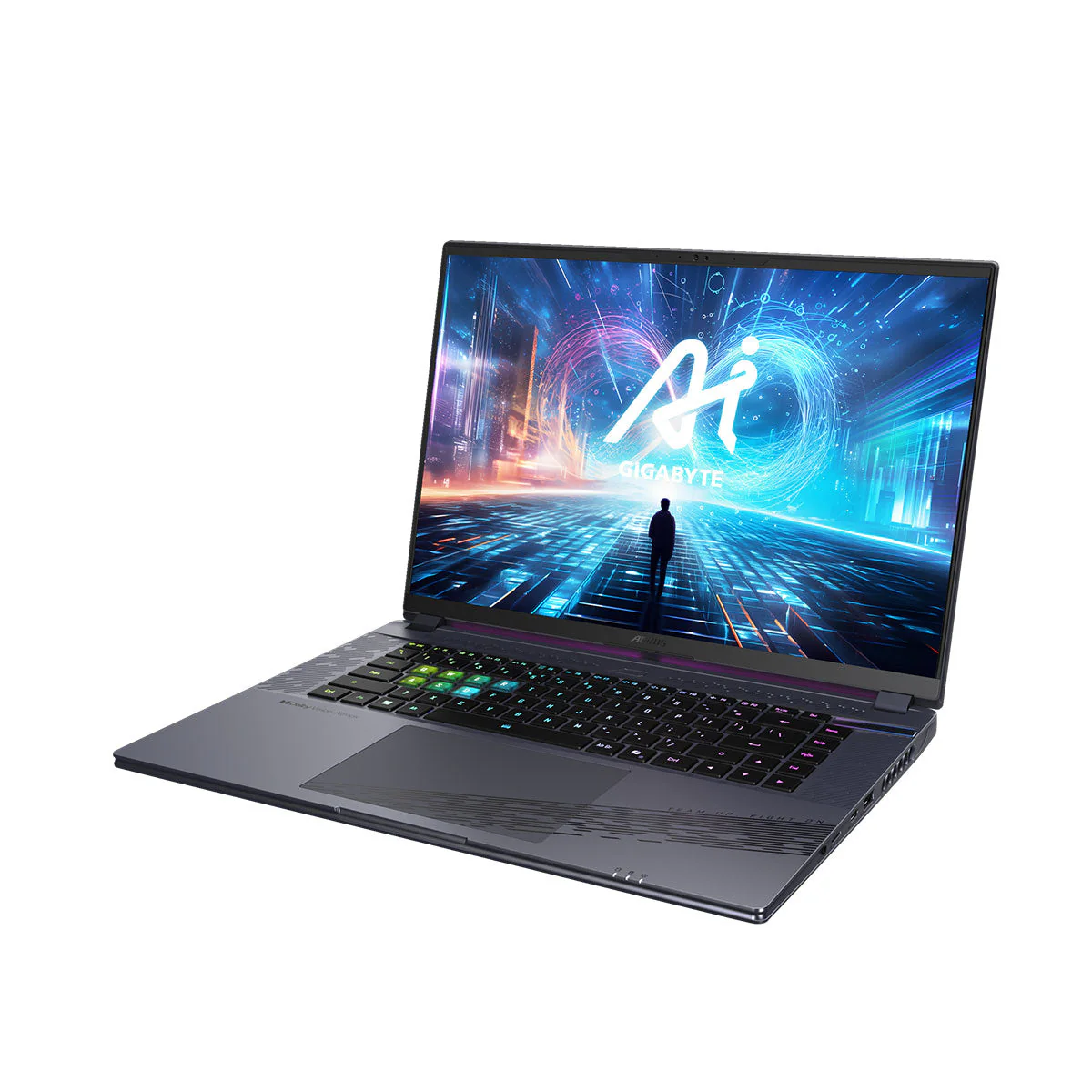 Gigabyte Aorus 16X (2024) AKG-53PHC54SH Gaming Laptop (Grey) | 16" QHD+ 165Hz | i7-14650HX | 16GB RAM | 1TB SSD | RTX 4060 | Windows 11 Home| Aorus Bag G2 | Aorus H1 Headset | Aorus M2 Mouse - Image 4