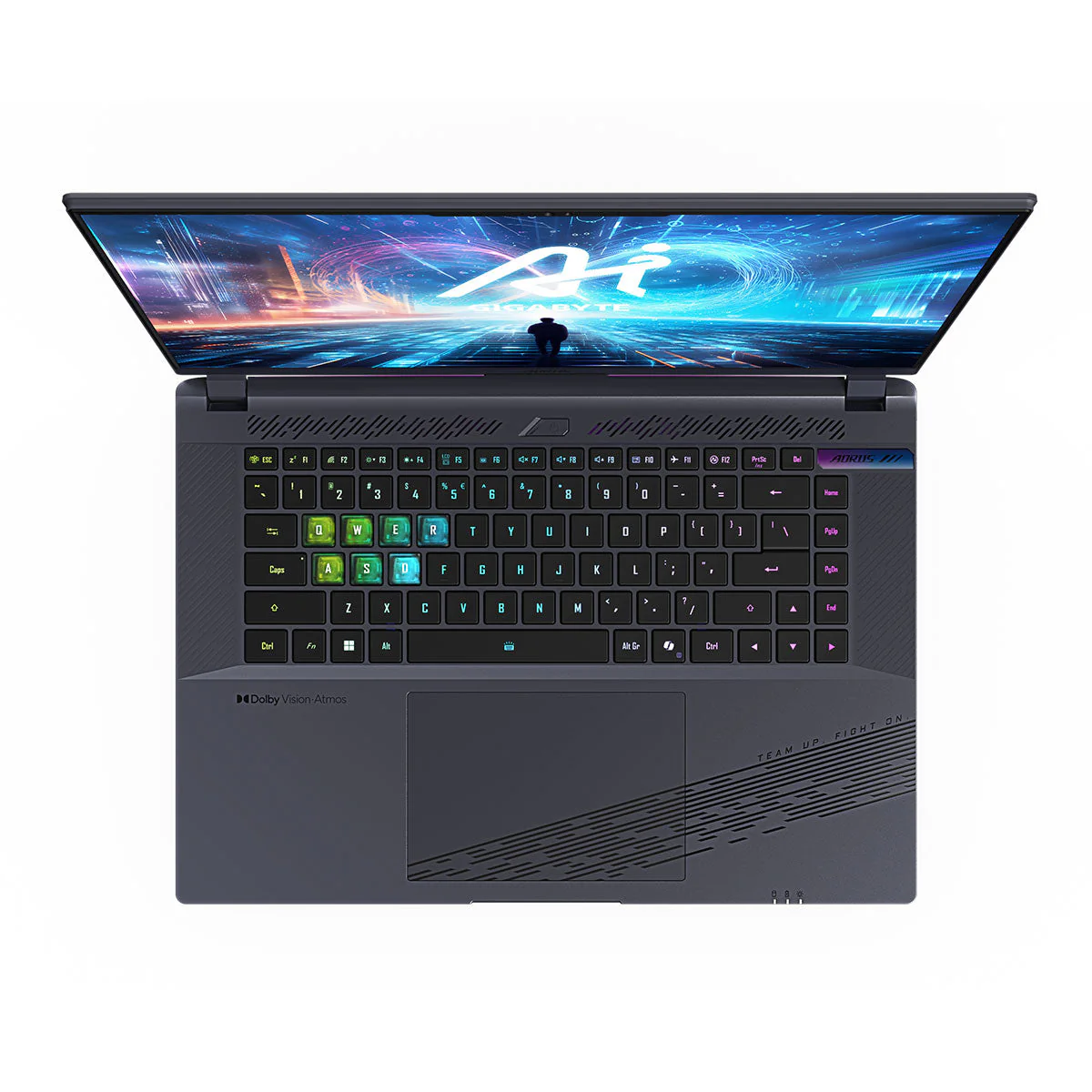 Gigabyte Aorus 16X (2024) AKG-53PHC54SH Gaming Laptop (Grey) | 16" QHD+ 165Hz | i7-14650HX | 16GB RAM | 1TB SSD | RTX 4060 | Windows 11 Home| Aorus Bag G2 | Aorus H1 Headset | Aorus M2 Mouse - Image 5
