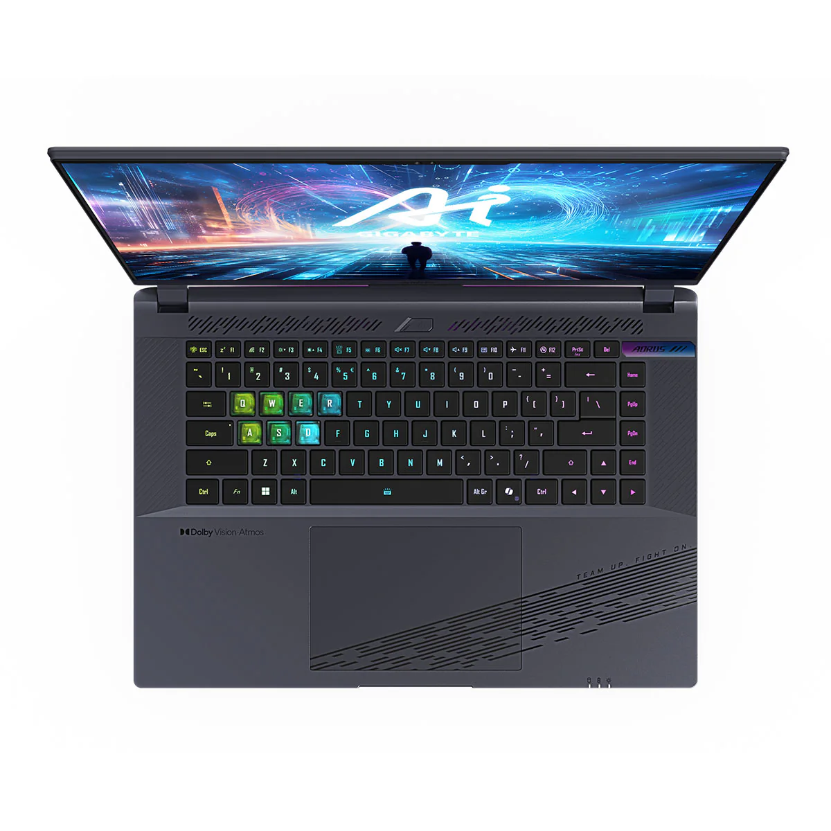 Gigabyte Aorus 16X (2024) ASG-53PHC54SH Gaming Laptop (Grey) | 16" QHD+ 165Hz | i7-14650HX | 16GB RAM | 1TB SSD | RTX 4070 | Windows 11 Home | Aorus Bag G2 | Aorus H1 Headset | Aorus M2 Mouse - Image 5