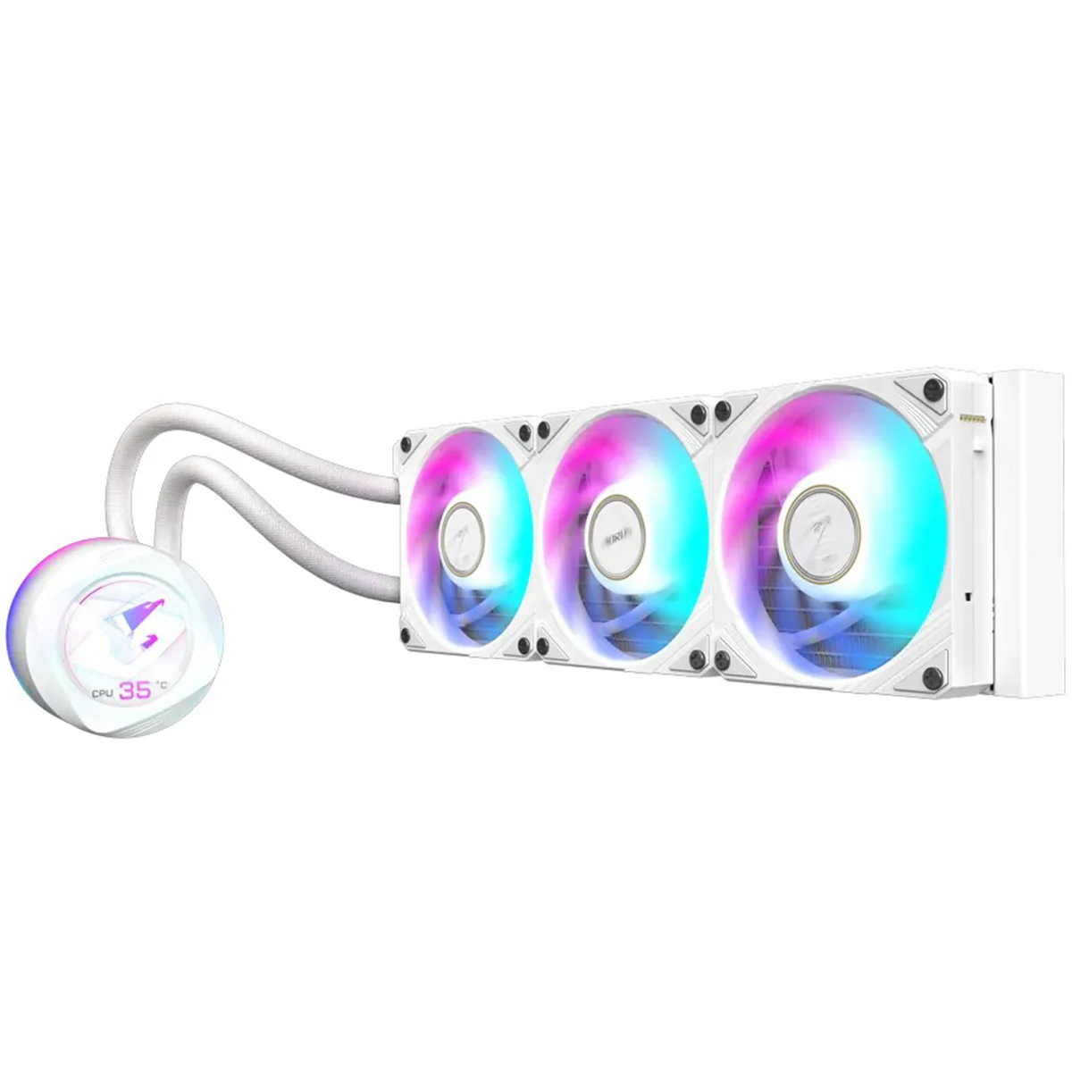 Gigabyte Aorus Waterforce X II 360 Ice CPU Cooler (White) - Image 2