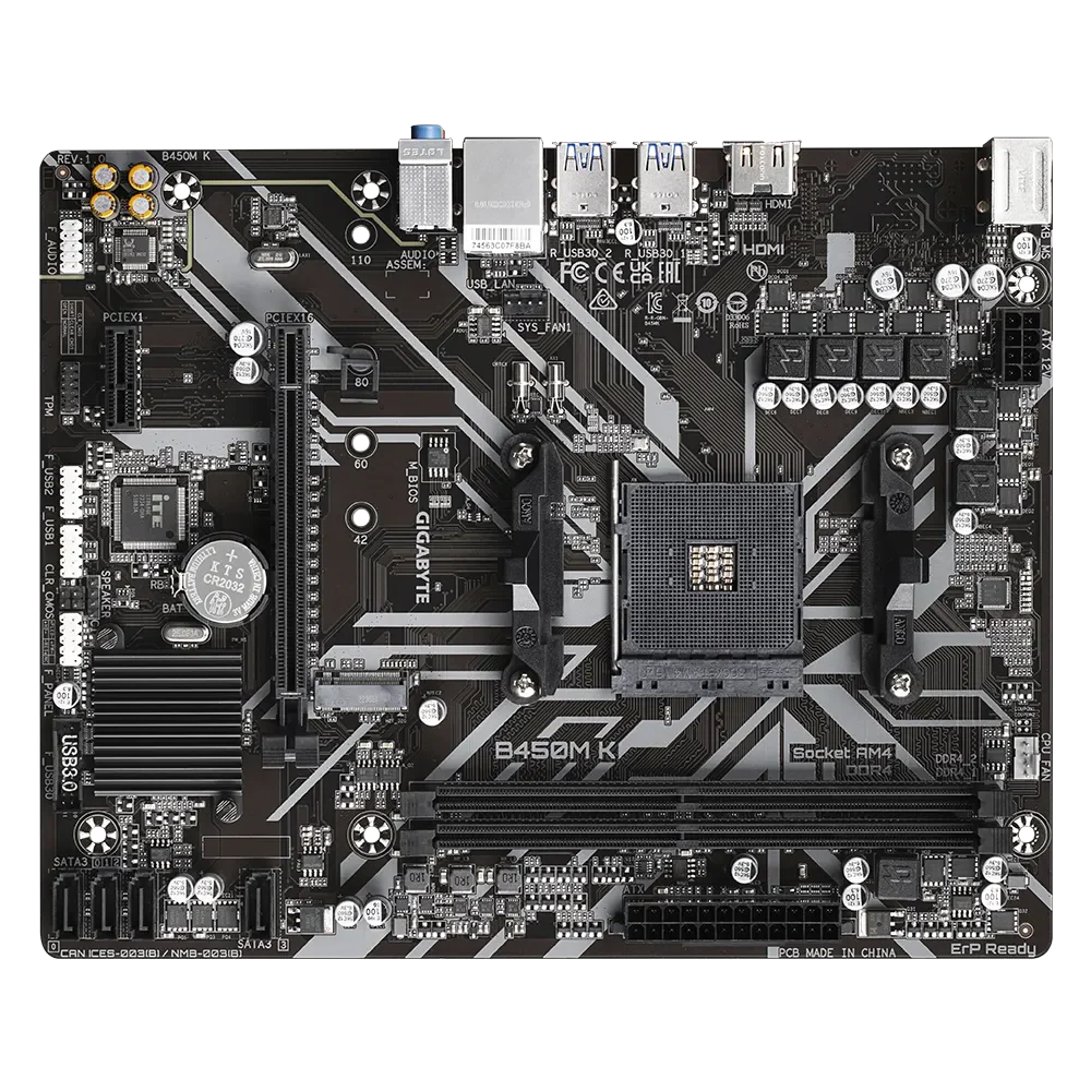 Gigabyte B450M K Ultra Durable Motherboard - Image 4