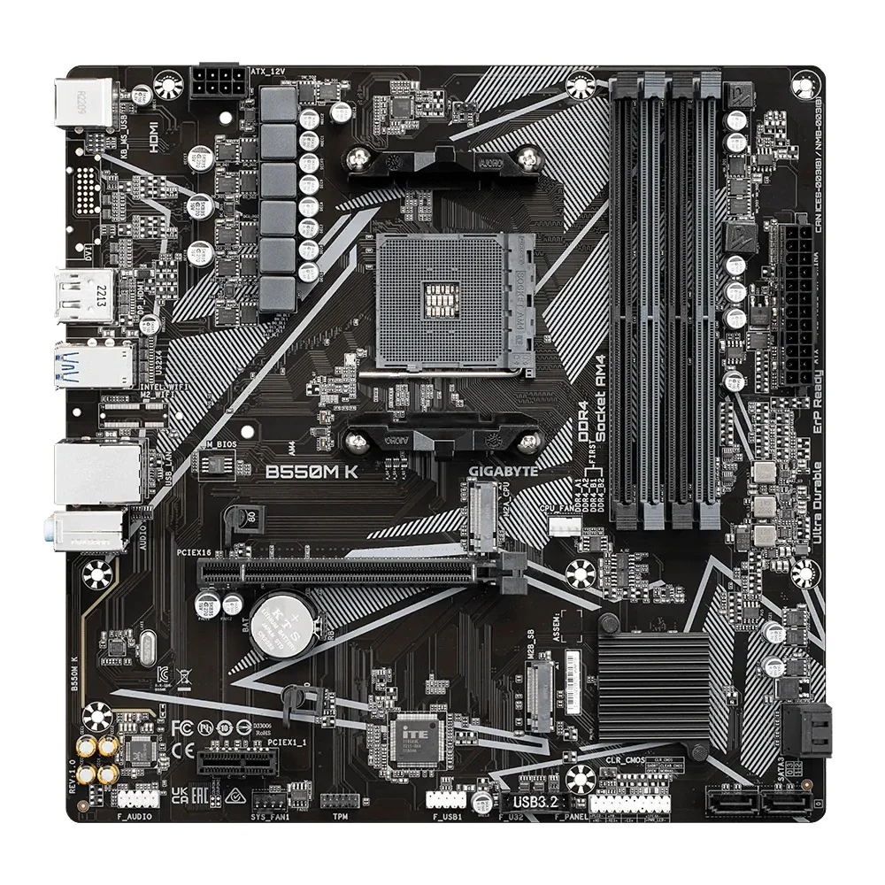 Gigabyte B550M K Ultra Durable Motherboard