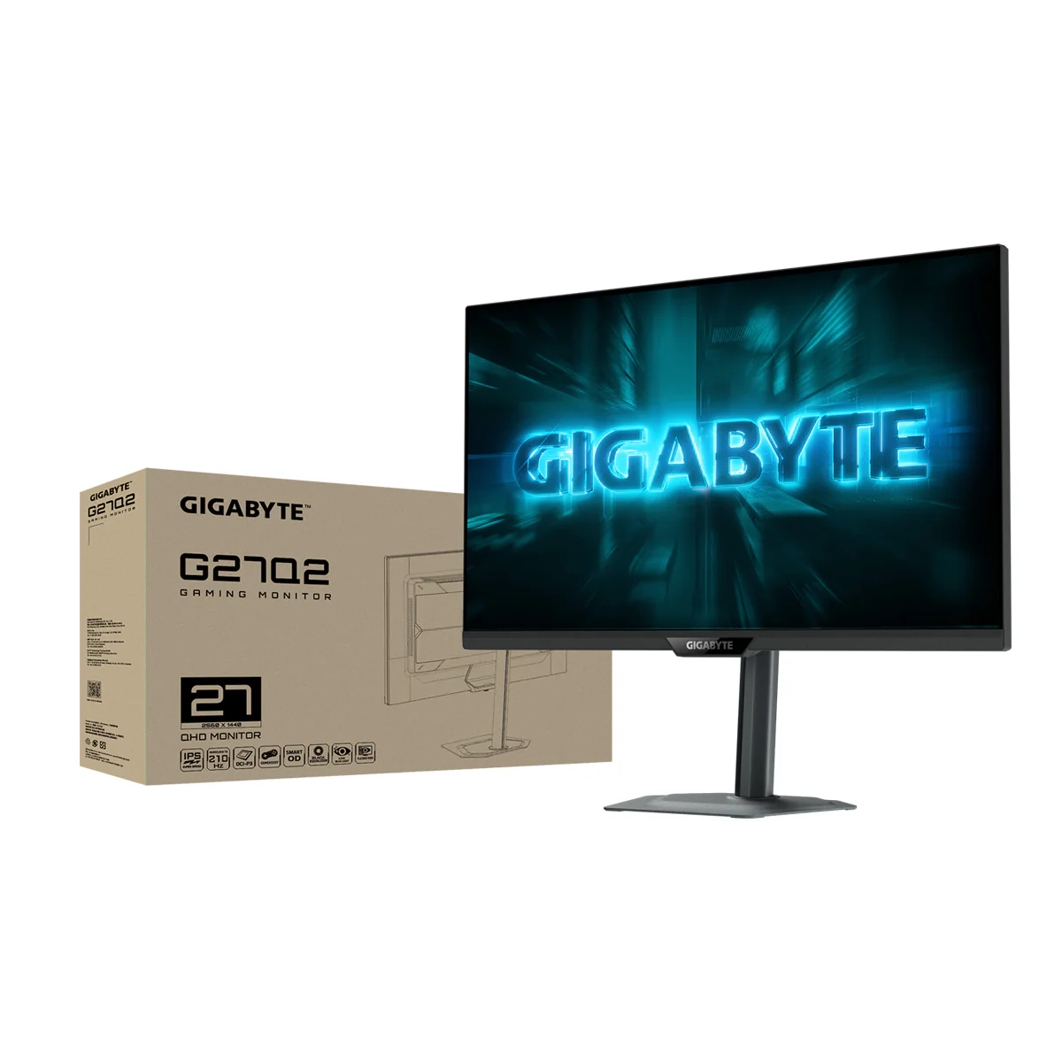 Gigabyte G27Q2 27" QHD (2560x1440) 200Hz/ OC 210Hz 0.5ms GTG SS IPS Gaming Monitor with Tilt, Height, Swivel & Pivot Adjustment - Image 8