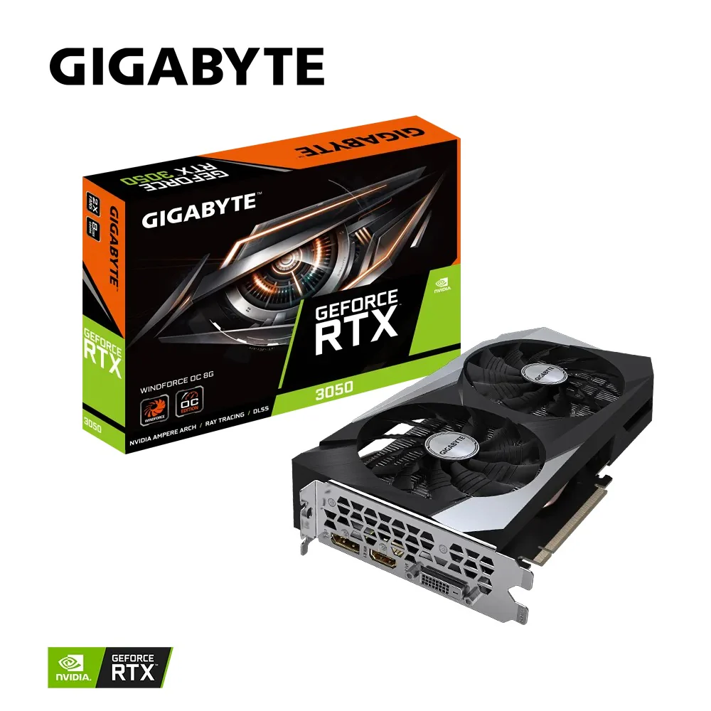 Gigabyte GeForce RTX 3050 Windforce OC 8GB GDDR6 Graphics Card - Image 8