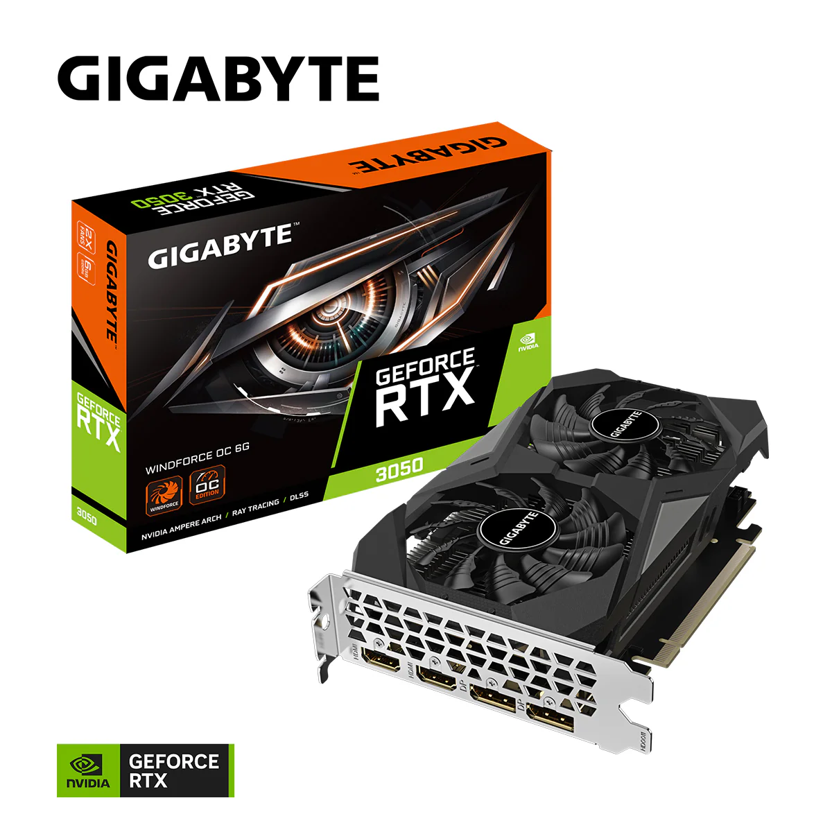 Gigabyte GeForce RTX 3050 Windforce OC V2 6GB GDDR6 Graphics Card - Image 9