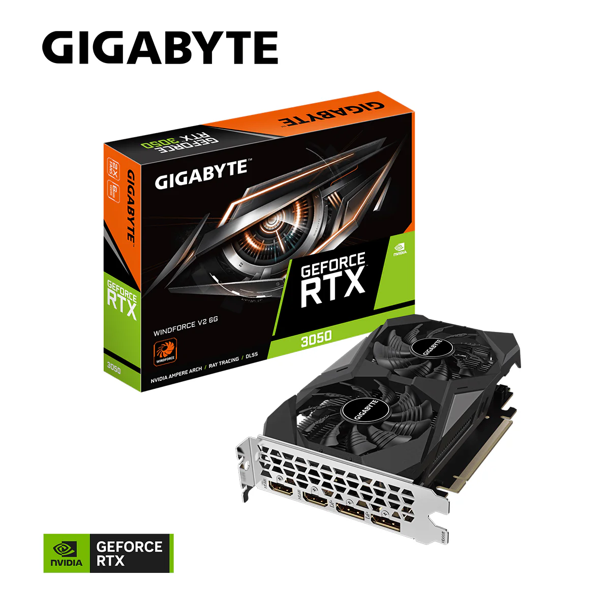 Gigabyte GeForce RTX 3050 Windforce V2 6GB GDDR6 Graphics Card - Image 8