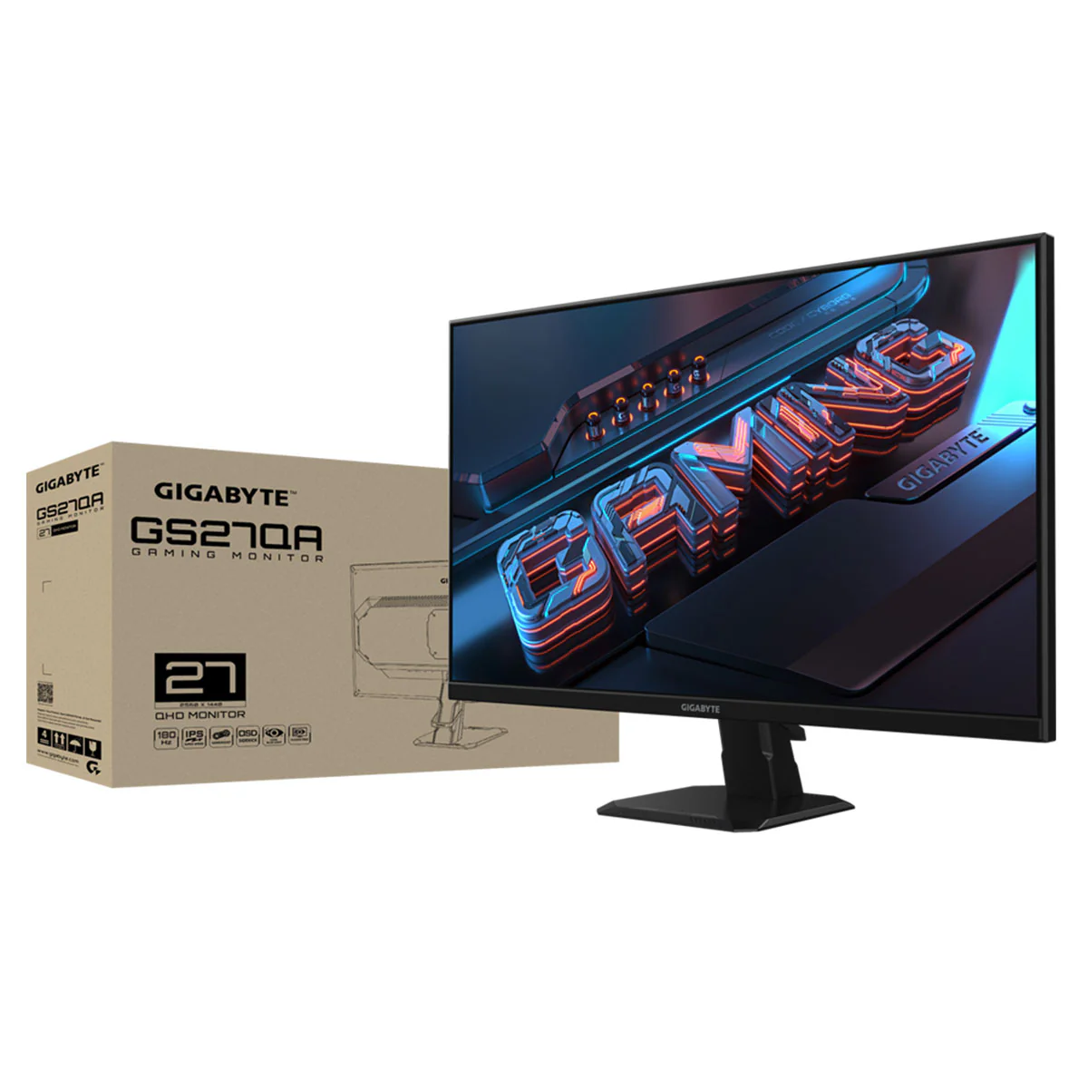Gigabyte GS27QA 27" QHD (2560x1440) 180Hz 1ms MPRT Super Speed IPS Gaming Monitor - Image 9