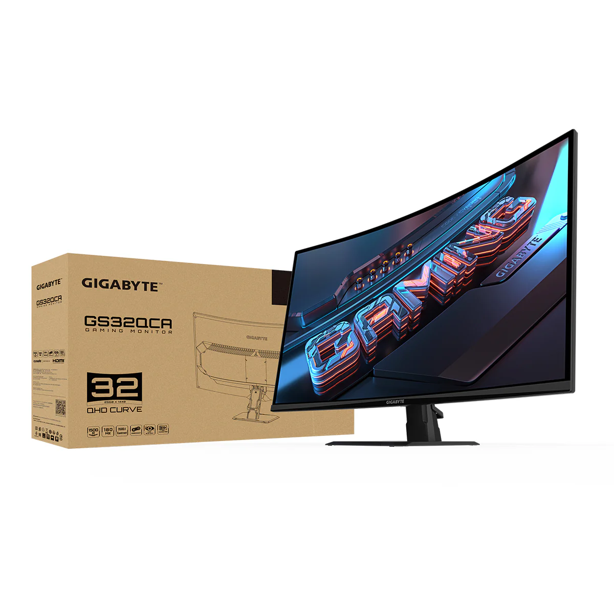 Gigabyte GS32QCA 32" QHD (2560X1440) 180Hz 1ms MPRT VA 1500R Curved Gaming Monitor - Image 11