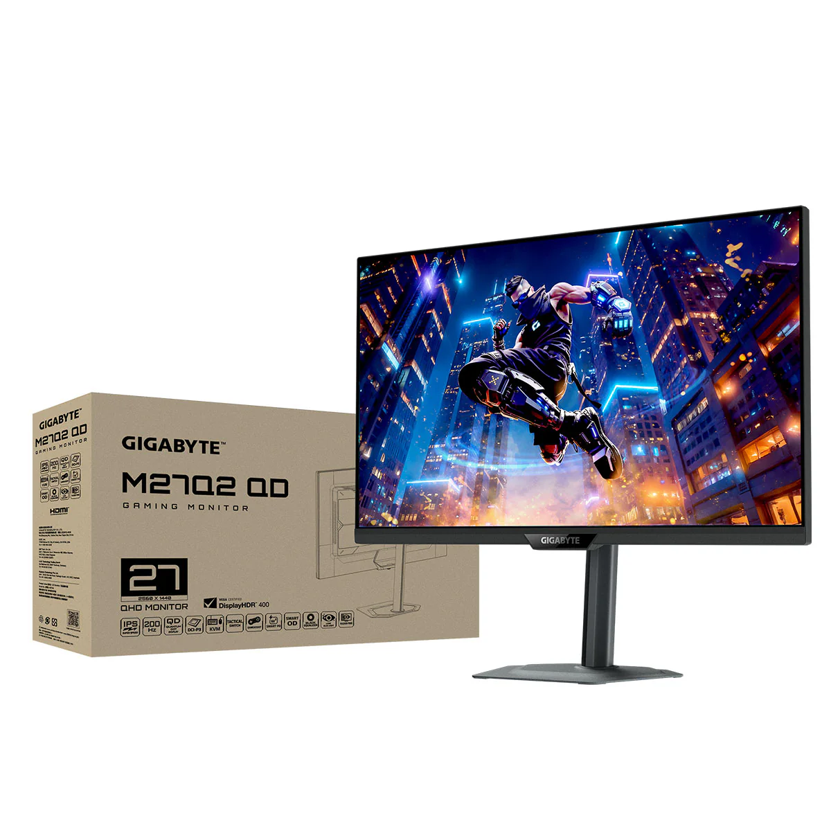 Gigabyte M27Q2 QD 27" QHD (2560x1440) 200Hz/ OC 210Hz 1ms GTG SS IPS Gaming Monitor with Tilt, Height, Pivot & Swivel Adjustment - Image 8