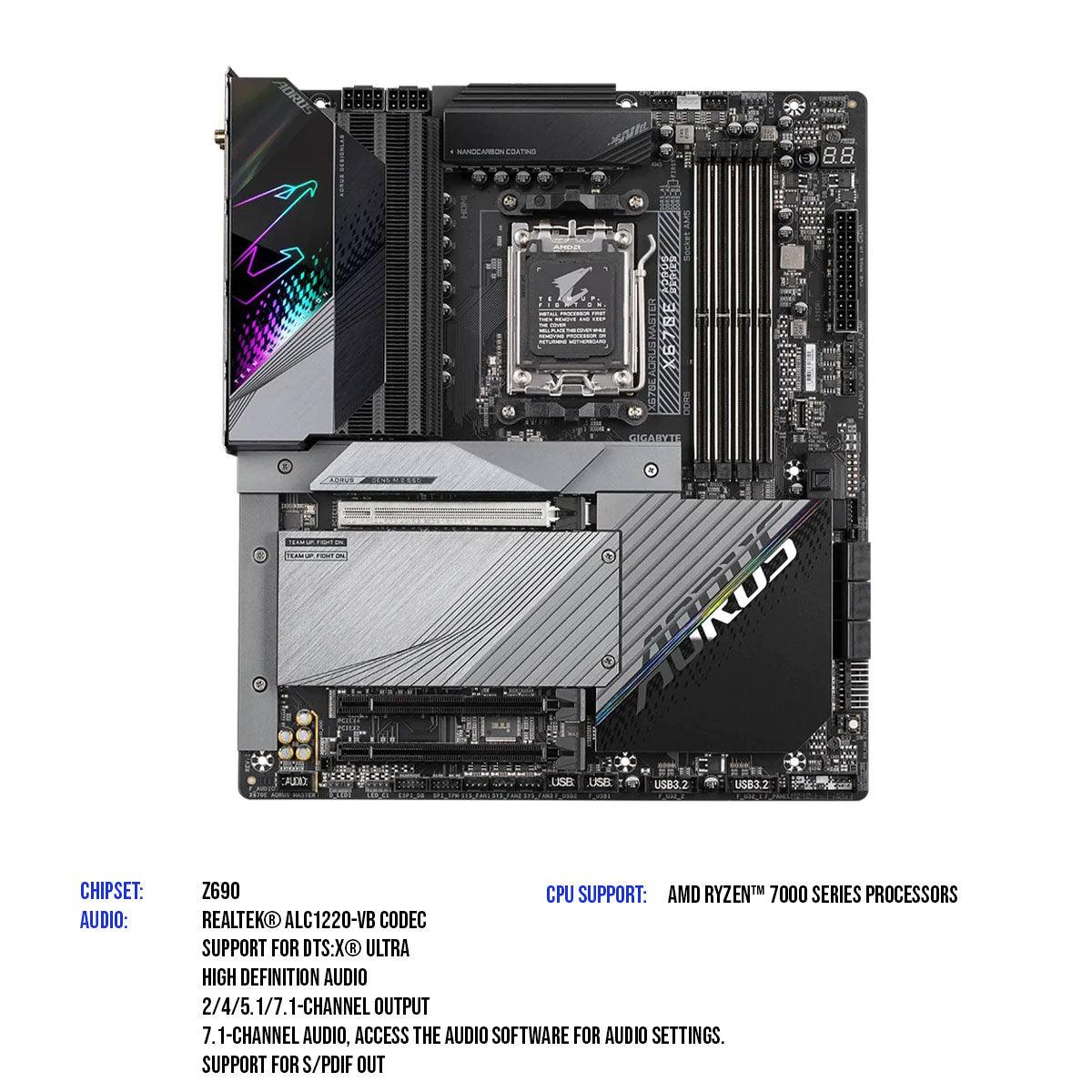 GIGABYTE X670E AORUS Master Gaming Motherboard