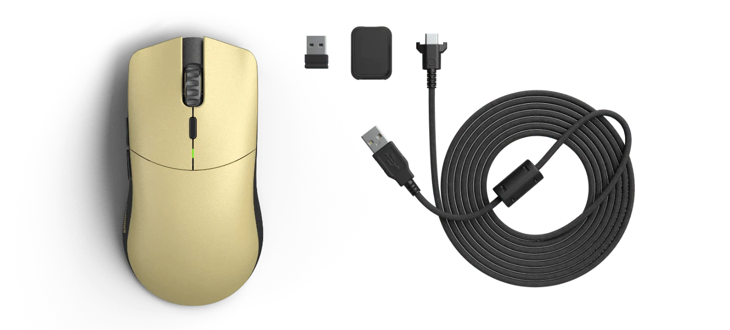 Glorious Forge Model O Pro Wireless Gaming Mouse (Golden Panda) - Image 9