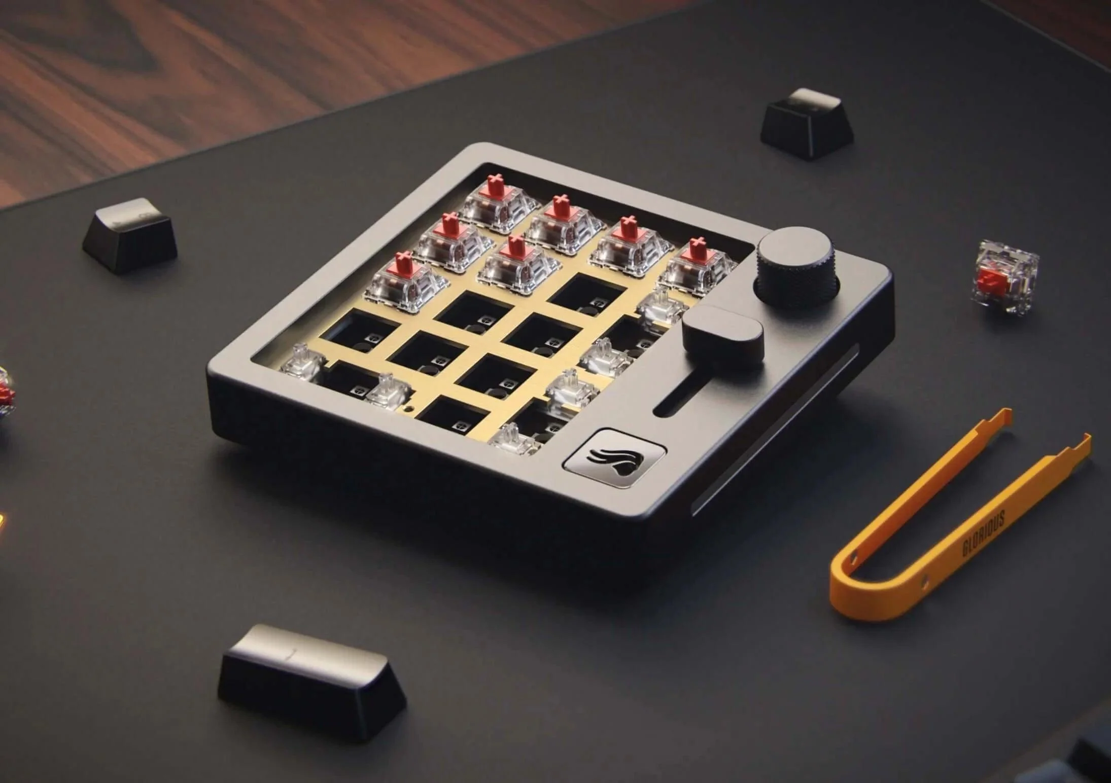 Glorious GMMK Numpad Brass Switch Plate - Image 3