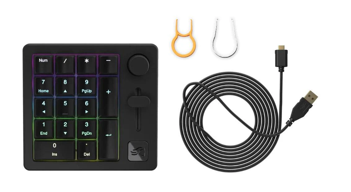 Glorious GMMK Numpad Premium Wireless Macro Pad (Black Slate) - Image 9