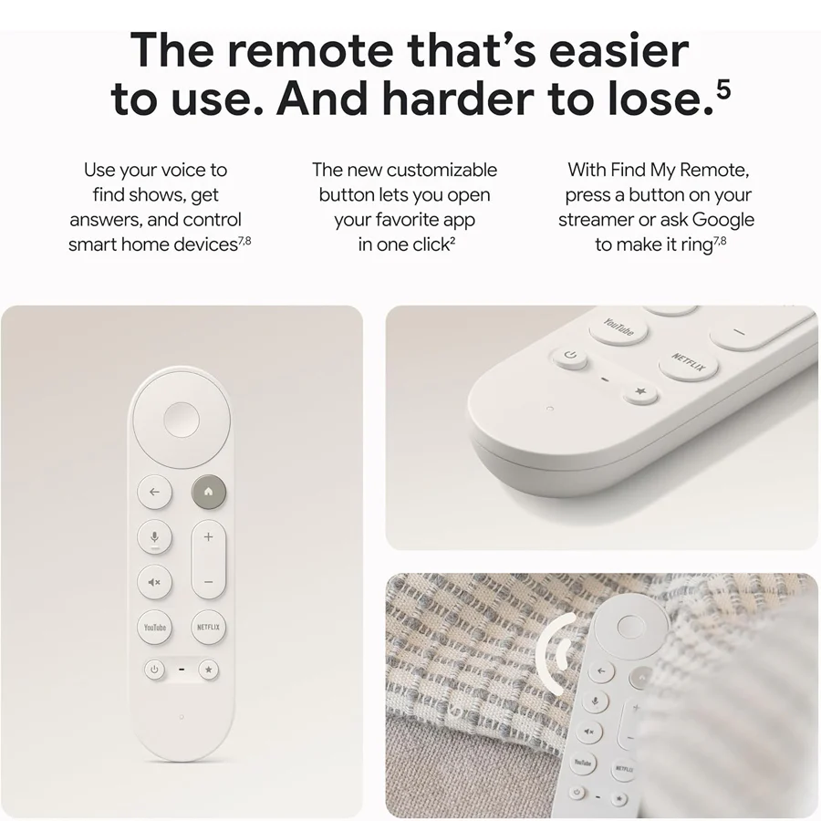 Google TV Streamer (4K) with Voice Remote 32GB (Porcelain) - Image 7