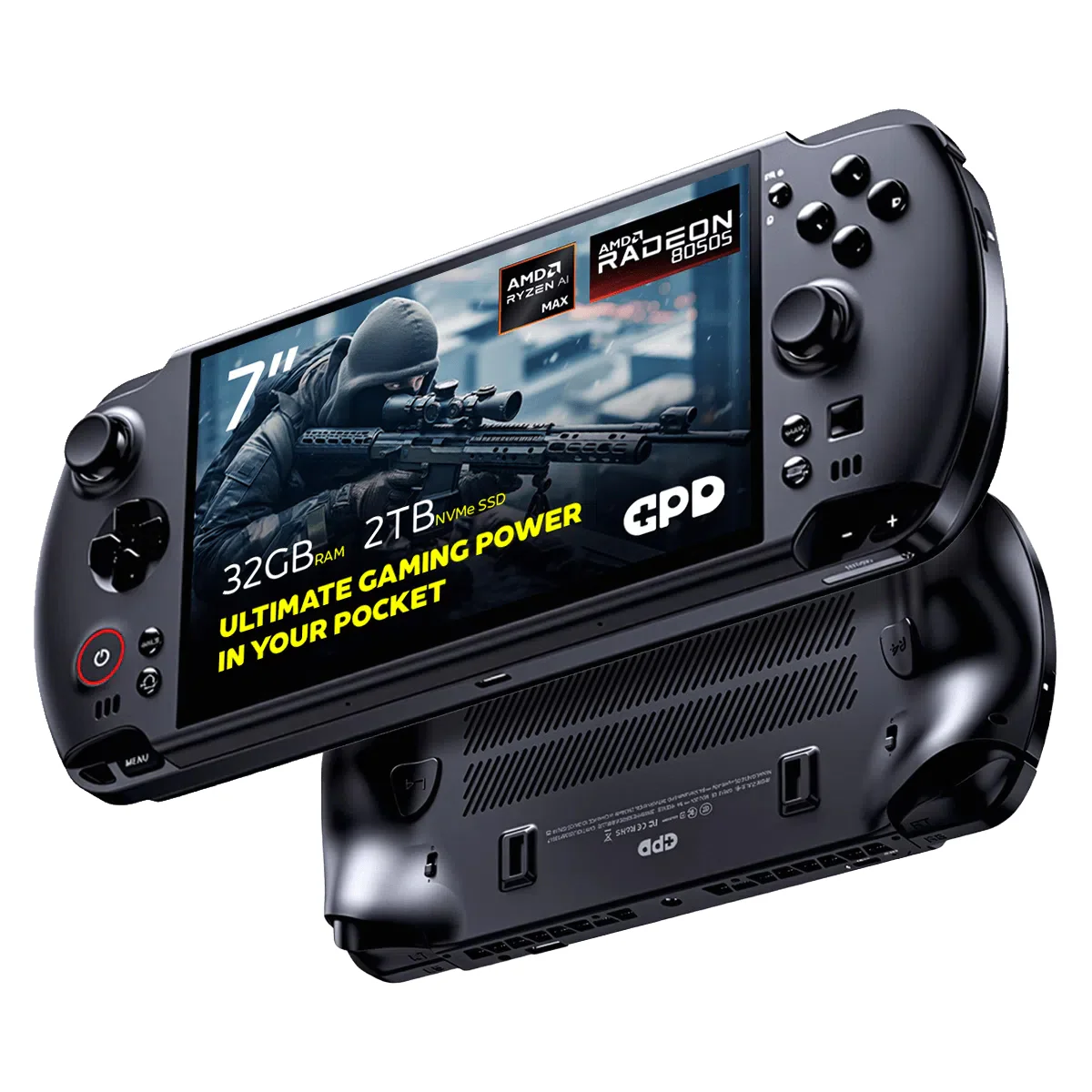 GPD Win 5 AMD Ryzen AI Max+ 395 7" (1920x1080) 120Hz Gaming Display 32GB RAM LPDDR5X-8000MT/S + 2TB SSD AMD Radeon 8060S (RDNA3.5) Windows 11 Handheld Gaming Console (Black) + GPD Win 5 Protection Case - Image 14