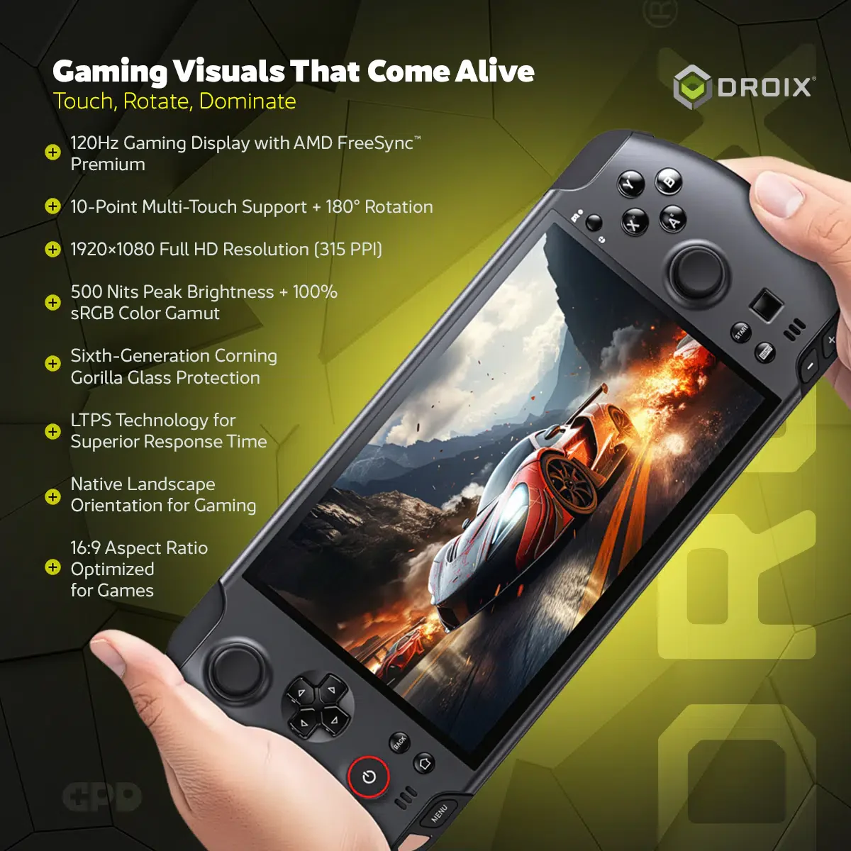 GPD Win 5 AMD Ryzen AI Max+ 395 7" (1920x1080) 120Hz Gaming Display 32GB RAM LPDDR5X-8000MT/S + 2TB SSD AMD Radeon 8060S (RDNA3.5) Windows 11 Handheld Gaming Console (Black) + GPD Win 5 Protection Case - Image 3