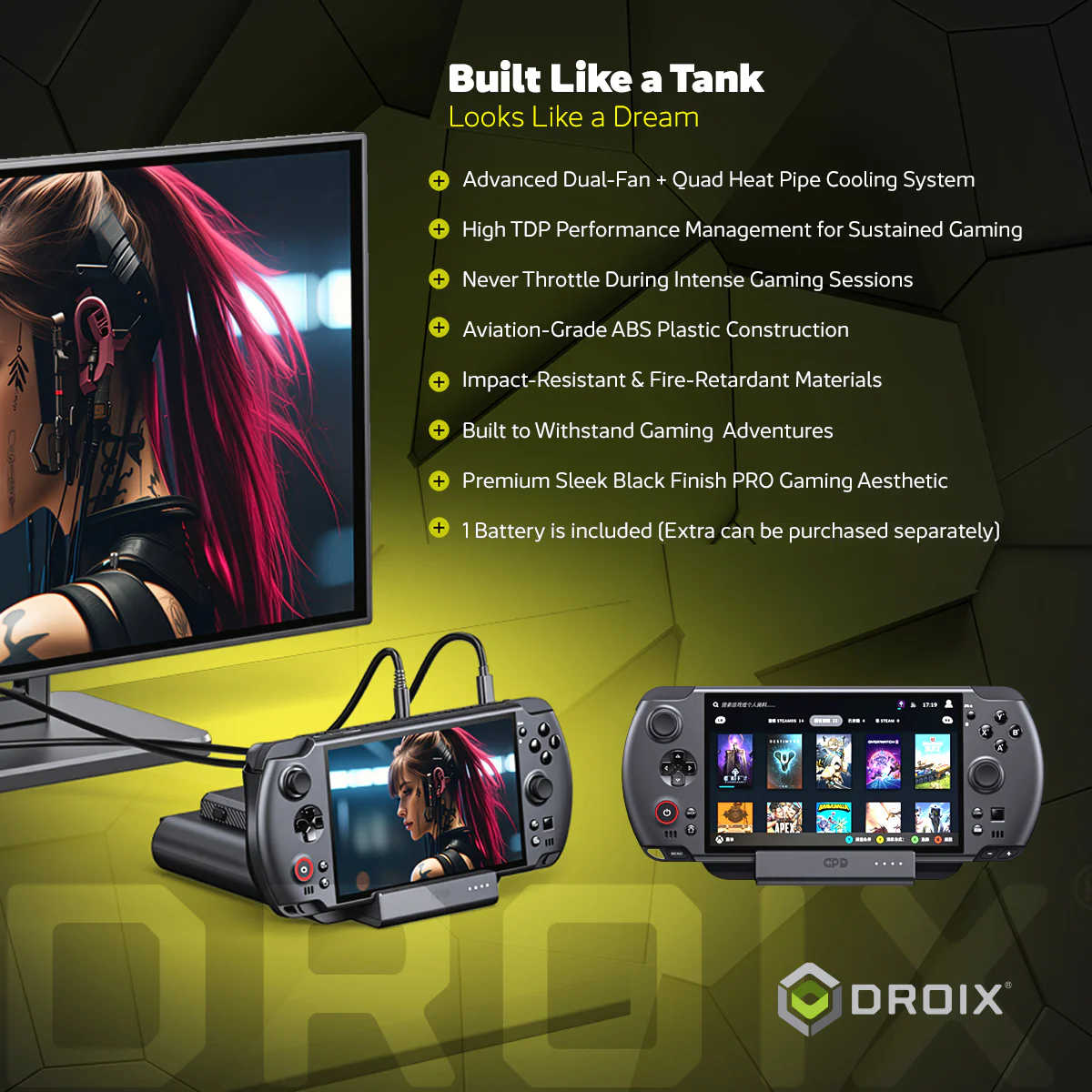 GPD Win 5 AMD Ryzen AI Max+ 395 7" (1920x1080) 120Hz Gaming Display 32GB RAM LPDDR5X-8000MT/S + 2TB SSD AMD Radeon 8060S (RDNA3.5) Windows 11 Handheld Gaming Console (Black) + GPD Win 5 Protection Case - Image 7