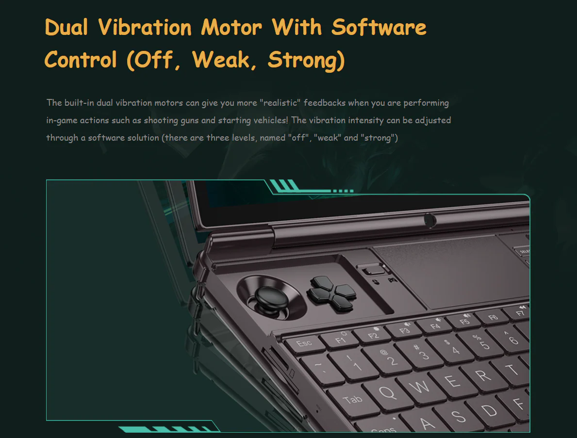 GPD Win Max 2 2023 AMD Ryzen 7 7840U 10.1" WQXGA QHD+ (2560x1600) IPS 32GB LPDDR5x-7500MT/S RAM 2TB SSD AMD Radeon 780M Graphics RDNA3 Windows 11 Handheld Gaming PC + Win Max 2 Protection Case - Image 13