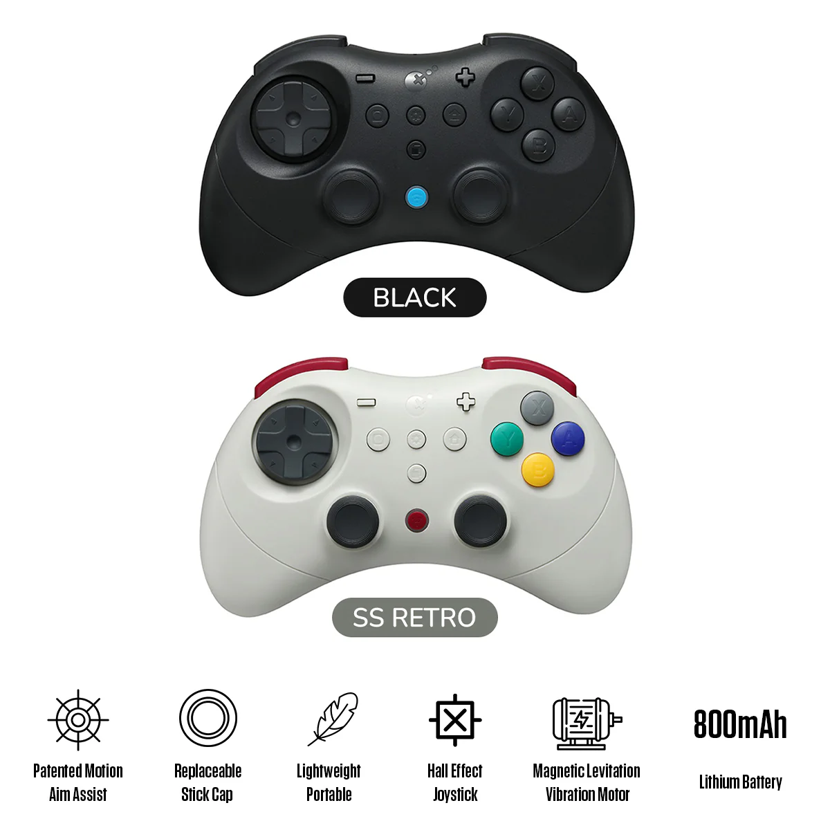 Gulikit Elves 2 Pro Controller (NS59) (Black, SS Retro)