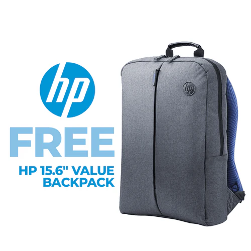 HP 14S-CF2525TU LAPTOP (NATURAL SILVER) | 14" HD | i3-10110U | 4 GB DDR4 | 256 GB SSD | UHD GRAPHICS |  WIN10 + STUDENT with HP WIRED MOUSE 100 (BLACK) HP 15.6" VALUE BACKPACK - Image 8