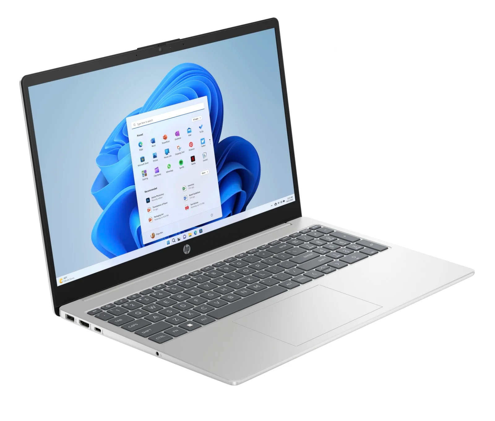 HP 15-FD0130TU Laptop (Natural Silver) | 15.6” FHD (1920x1080) | i5-1335U | 8GB RAM | 512GB SSD | Intel UHD Graphics | Windows 11 Home | MS Office Home & Student 2021 | HP 2Z8P4AA Sling Bag - Image 2