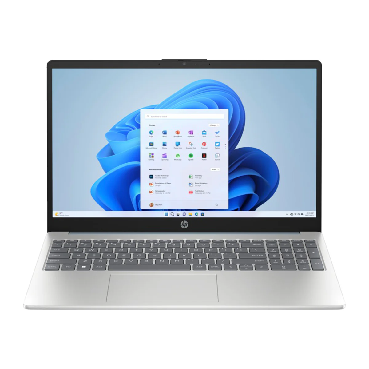 HP 15-FD0415TU Laptop (Moonlight Blue) | 15.6" FHD (1920x1080) | i7-1355U | 16GB RAM | 512GB SSD | Intel Iris Xe | Windows 11 Home | MS Office Home & Student 2021 + HP Everyday 16" Laptop Briefcase - Image 2