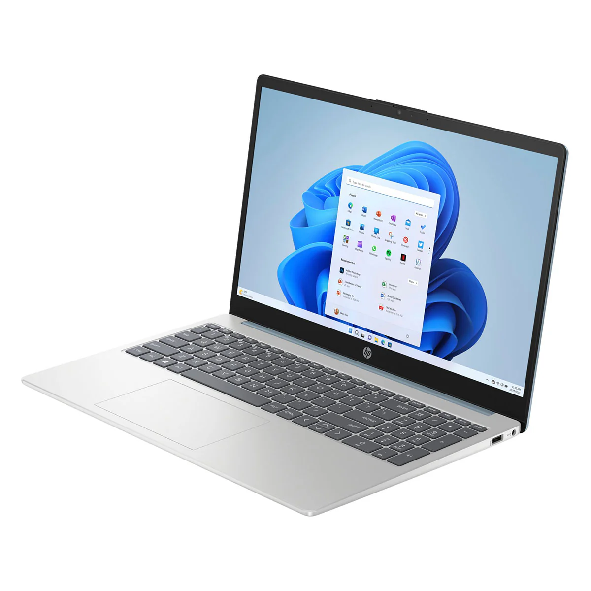HP 15-FD1167TU Laptop (Moonlight Blue) | 15.6" FHD (1920x1080) | Core 5 120U | 16GB RAM | 512GB SSD | Intel Integrated Graphics | Windows 11 Home | MS Office Home & Student 2021 | HP Prelude Topload Bag - Image 3