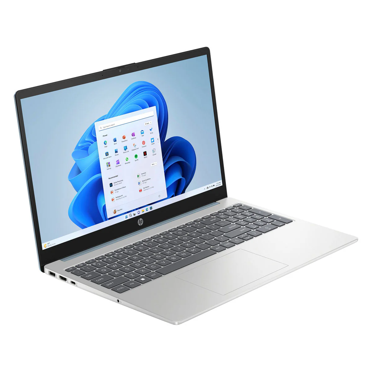 HP 15-FD1168TU Laptop (Moonlight Blue) | 15.6" FHD (1920x1080) IPS | Core 7 150U | 16GB RAM | 512GB SSD | Intel Integrated Graphics | Windows 11 Home | MS Office Home & Student 2021 | HP Prelude Topload Bag - Image 4