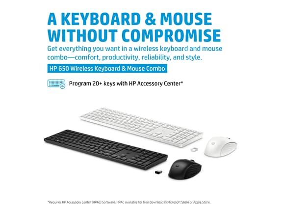 HP 650 Wireless Keyboard & Mouse Combo (Black) (4R013AA) - Image 5