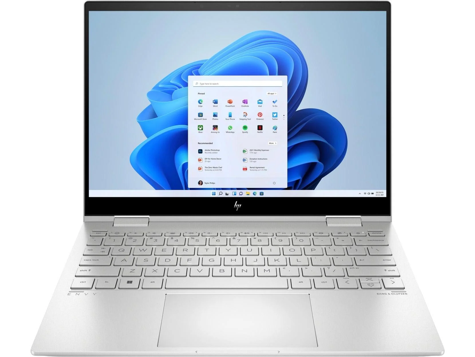 HP Envy X360 13-BF0108TU 2-In-1 Laptop (Natural Silver) | 13.3”  WUXGA | i5-1230U | 16 GB RAM | 512 GB SSD | Intel Iris Xe | Windows 11 |  MS Office H&S 2021 | Stylus Pen | HP Prelude 15.6”  Topload Bag - Image 2