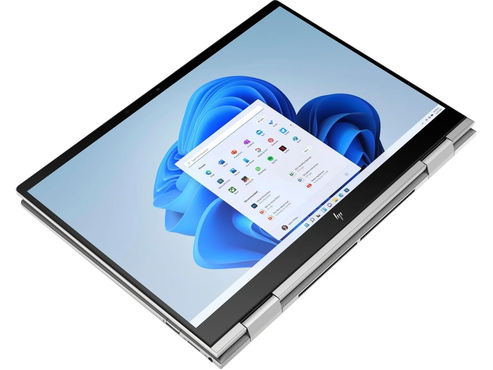 HP Envy X360 13-BF0108TU 2-In-1 Laptop (Natural Silver) | 13.3”  WUXGA | i5-1230U | 16 GB RAM | 512 GB SSD | Intel Iris Xe | Windows 11 |  MS Office H&S 2021 | Stylus Pen | HP Prelude 15.6”  Topload Bag - Image 4