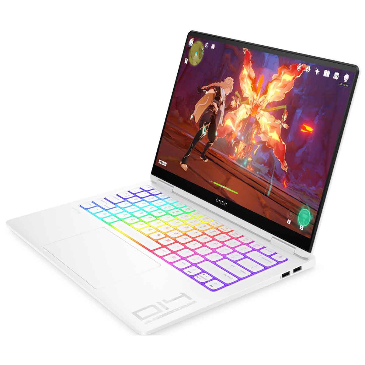HP Omen Transcend 14 14-FB0555TX Gaming Laptop (Ceramic White) | 14" 2.8K (2880x1800) OLED | Ultra 9 185H | 32GB RAM | 1TB SSD | RTX 4070 | Windows 11 Home | MS Office Home & Student 2021 | HP Everyday 16" Laptop Briefcase - Image 3