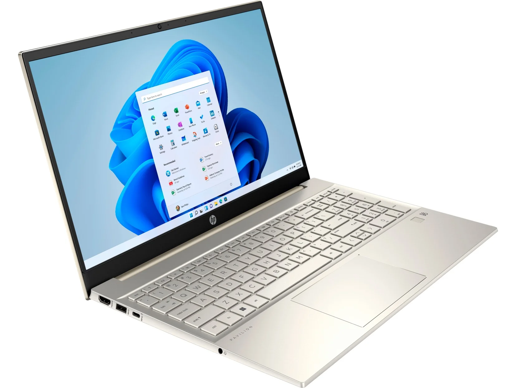 HP Pavilion 15-EG3025TX Laptop (Warm Gold) | 14" FHD (1920X1080) | I5-1335U | 8GB RAM | 512GB SSD | Nvidia GeForce MX550 | Windows 11 Home | MS Office Home & Student 2021 | HP Prelude 15.6" Topload Bag - Image 2
