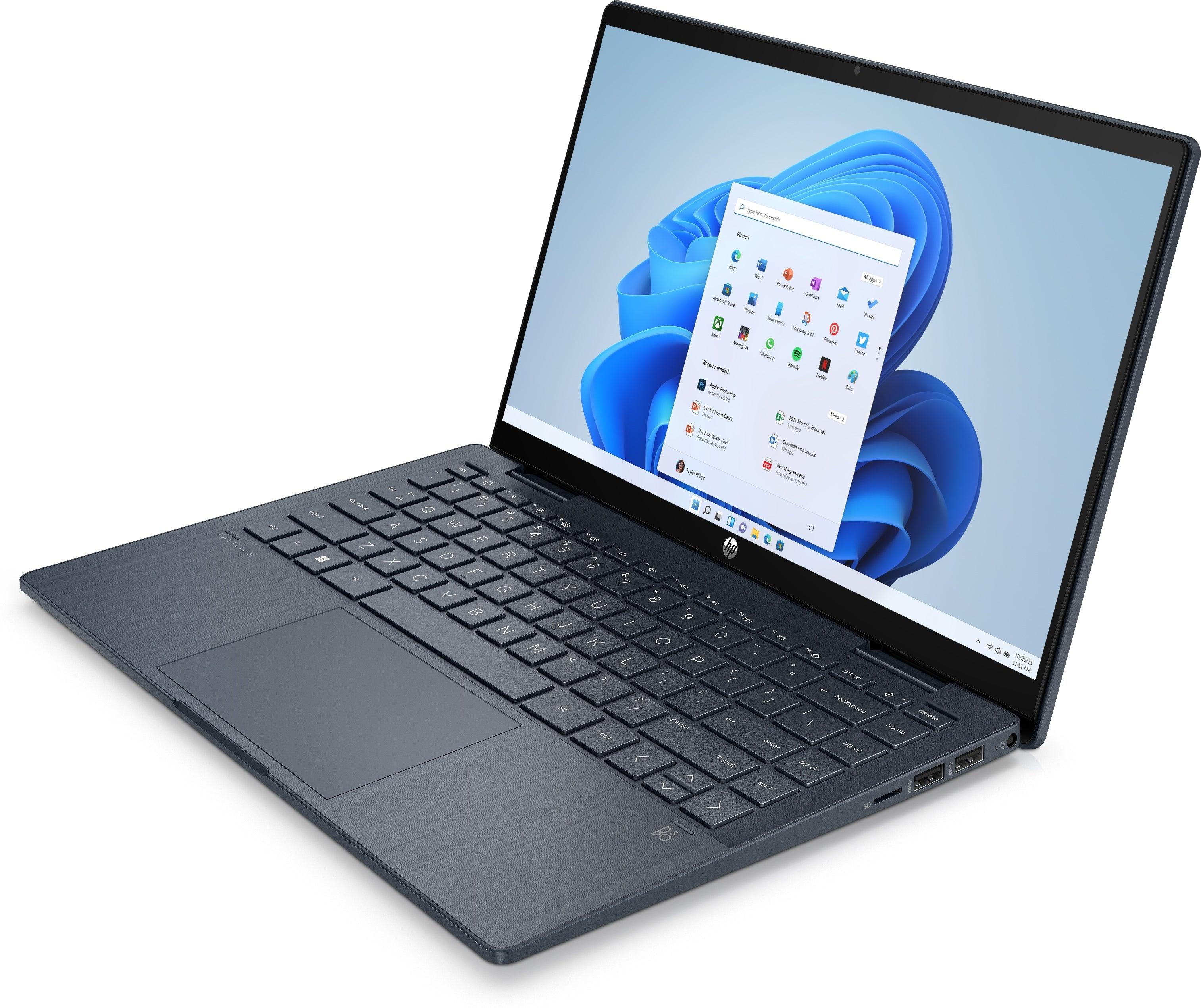 HP Pavilion X360 14-EK0122TU 2-In-1 Laptop (Space Blue) | 14" FHD (1920 x 1080) | i5-1235U | 8GB RAM | 512GB SSD | Intel Iris Xe Graphics | Windows 11 Home | MS Office H&S 2021 | Stylus Pen | HP Prelude 15.6-Inch Topload Bag - Image 3