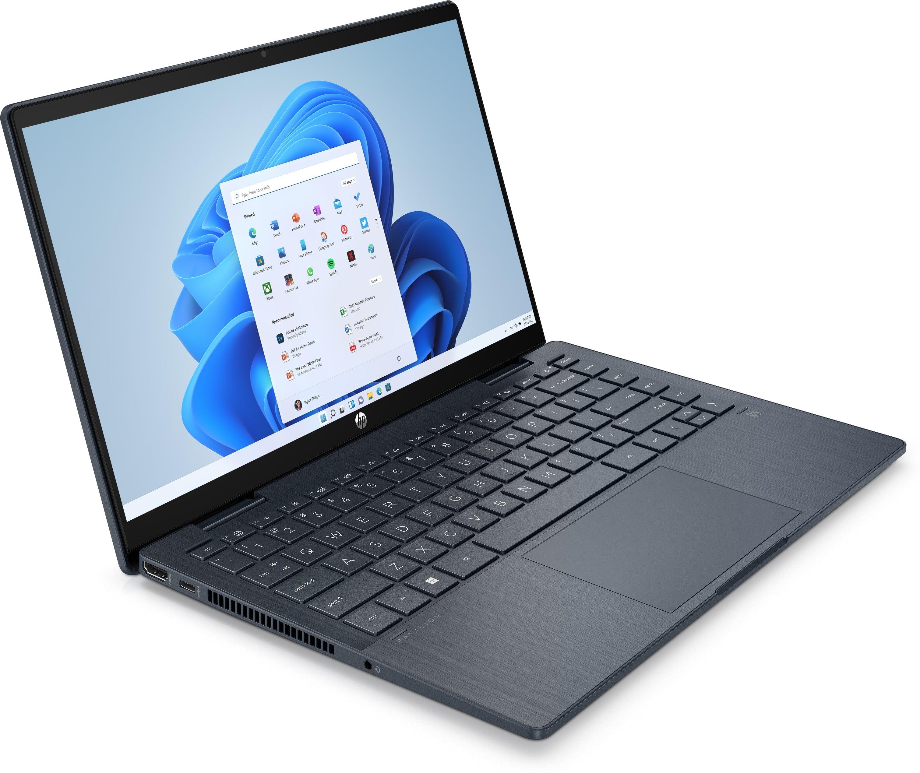 HP Pavilion X360 14-EK0122TU 2-In-1 Laptop (Space Blue) | 14" FHD (1920 x 1080) | i5-1235U | 8GB RAM | 512GB SSD | Intel Iris Xe Graphics | Windows 11 Home | MS Office H&S 2021 | Stylus Pen | HP Prelude 15.6-Inch Topload Bag - Image 6