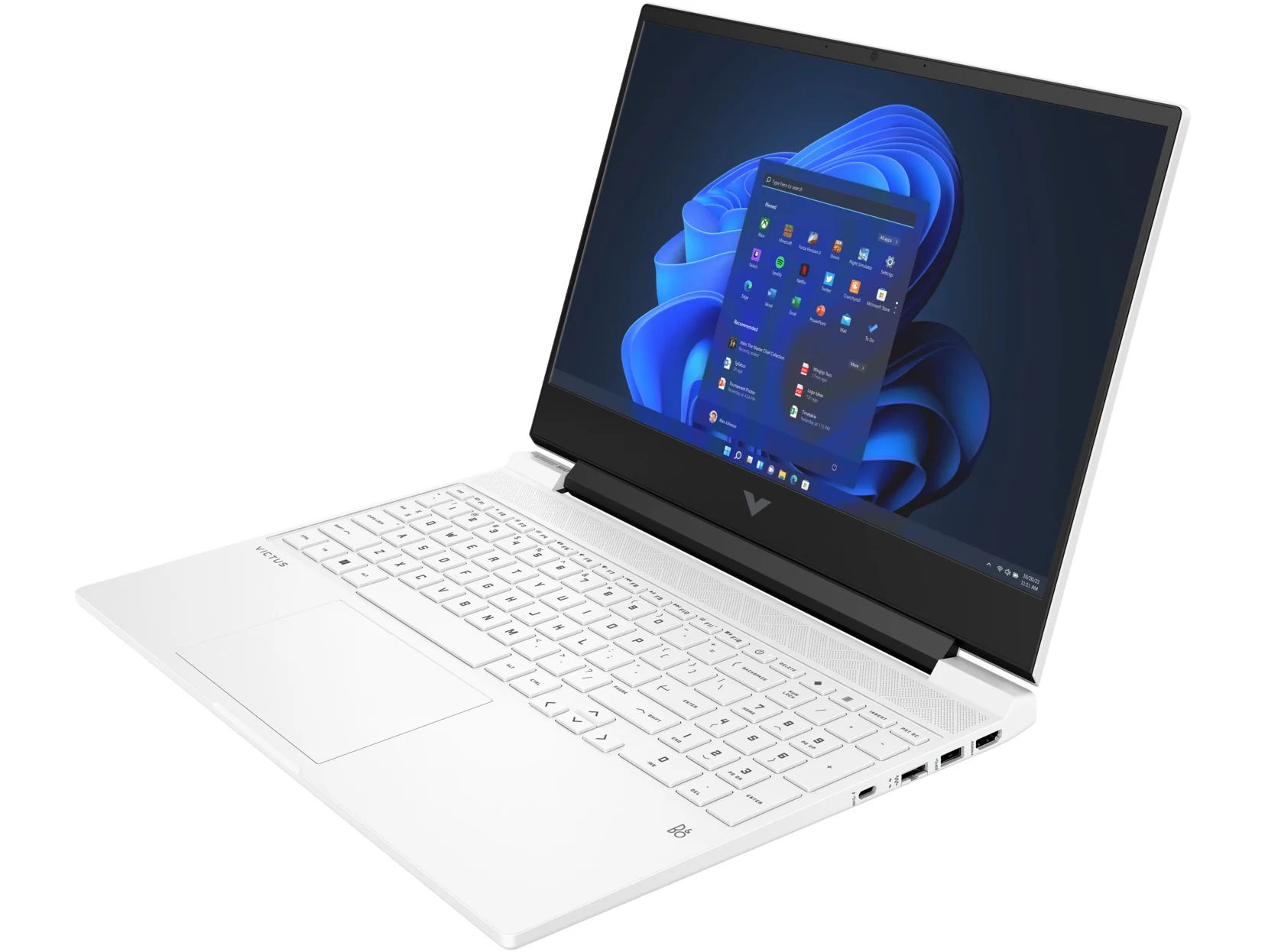 HP Victus 15-FB0124AX Gaming Laptop (Ceramic White) | 15.6" diagonal, FHD (1920 x 1080) | Ryzen™ 5 5600H | 8GB RAM | 512GB SSD | Radeon™ RX 6500M | Windows 11 Home | MS Office Home & Student 2021 | HP Prelude 15.6” Topload Bag - Image 3