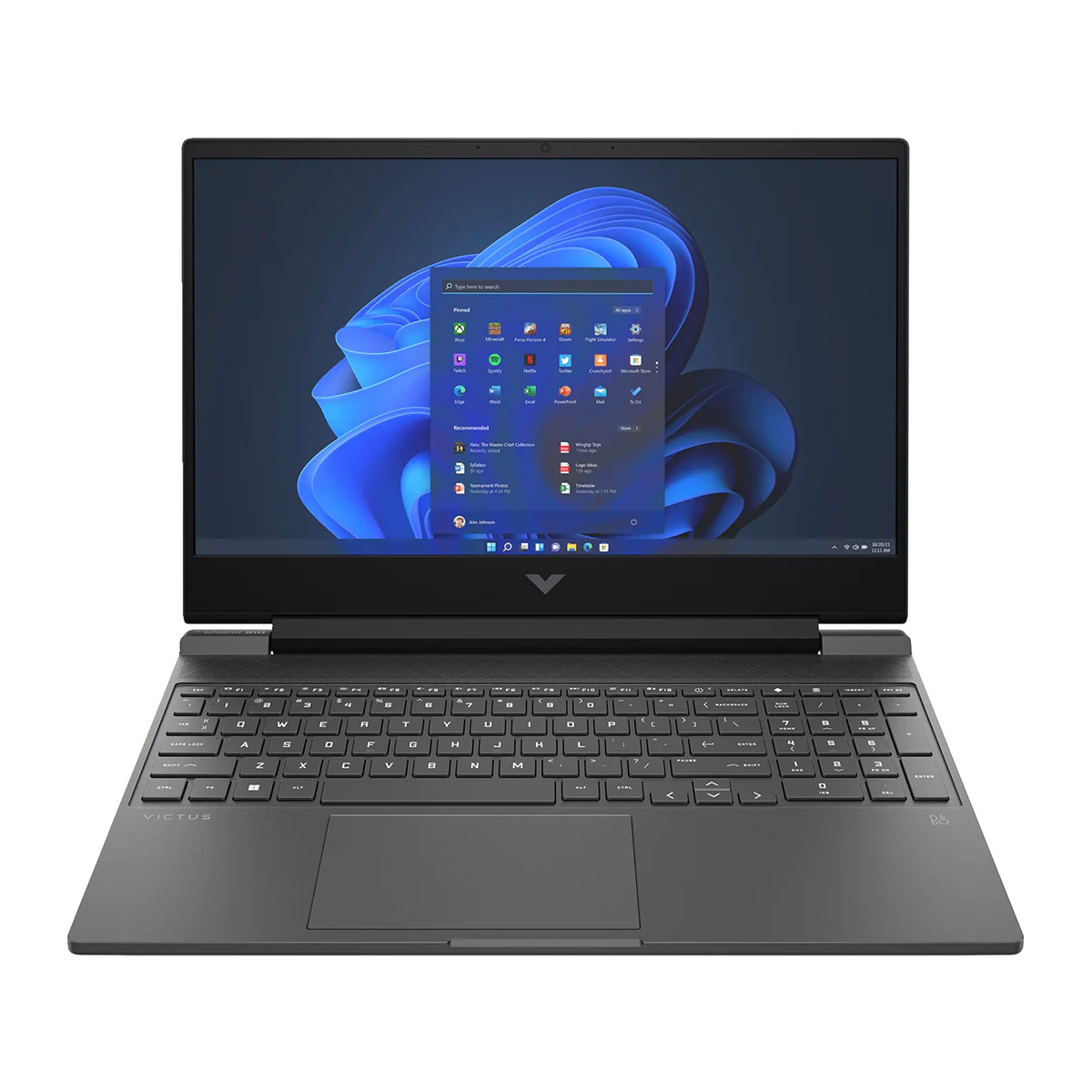 HP Victus 15-FB1057AX Gaming Laptop (Mica Silver) | 15.6" FHD (1920x1080) IPS 144Hz | Ryzen 5 7535HS | 8GB RAM | 512GB SSD | RTX 2050 | Windows 11 Home | HP Prelude Topload Bag - Image 2