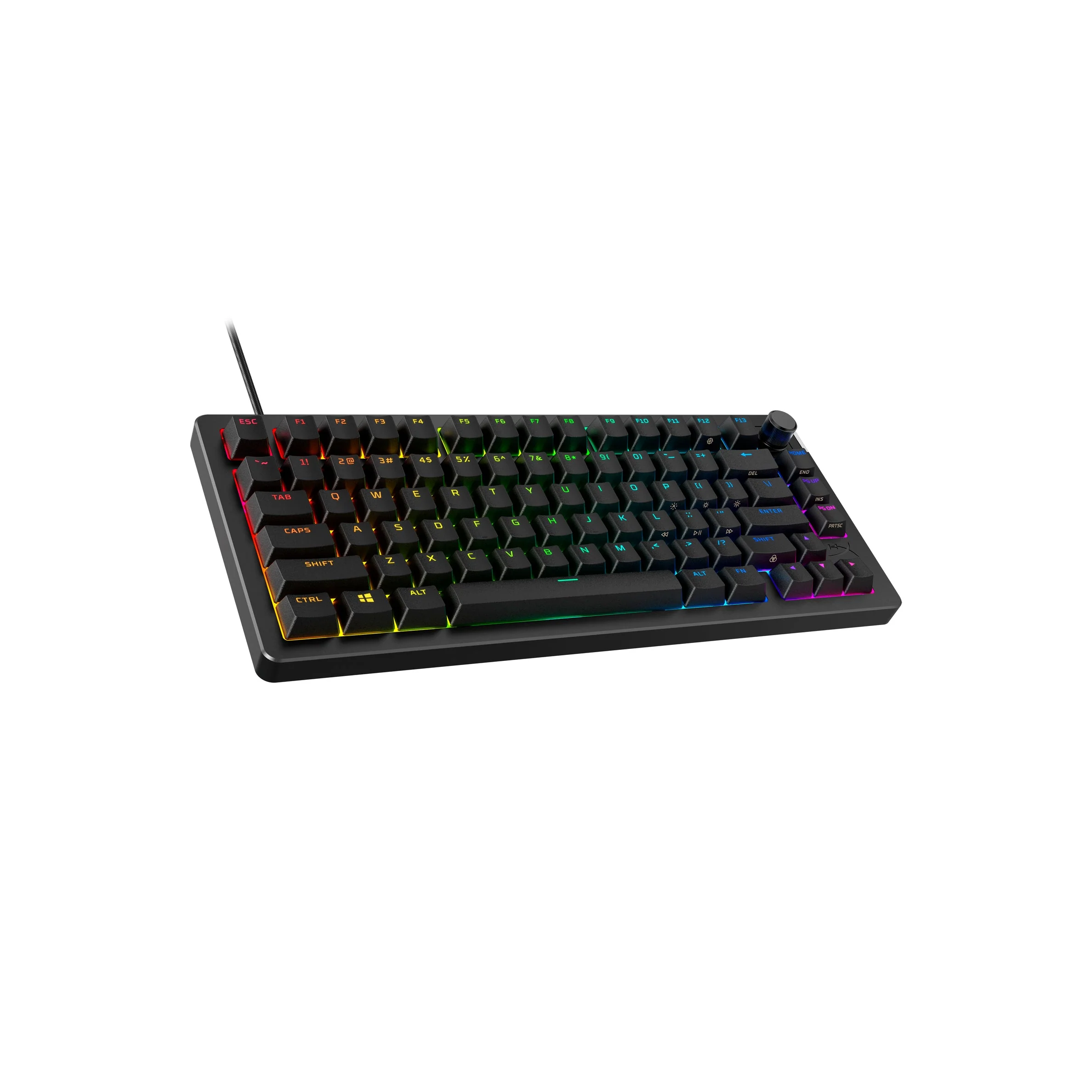 HyperX Alloy Rise 75 RGB Mechanical Gaming Keyboard Black (Red Linear Switch) (7G7A4AA#ABA) - Image 2